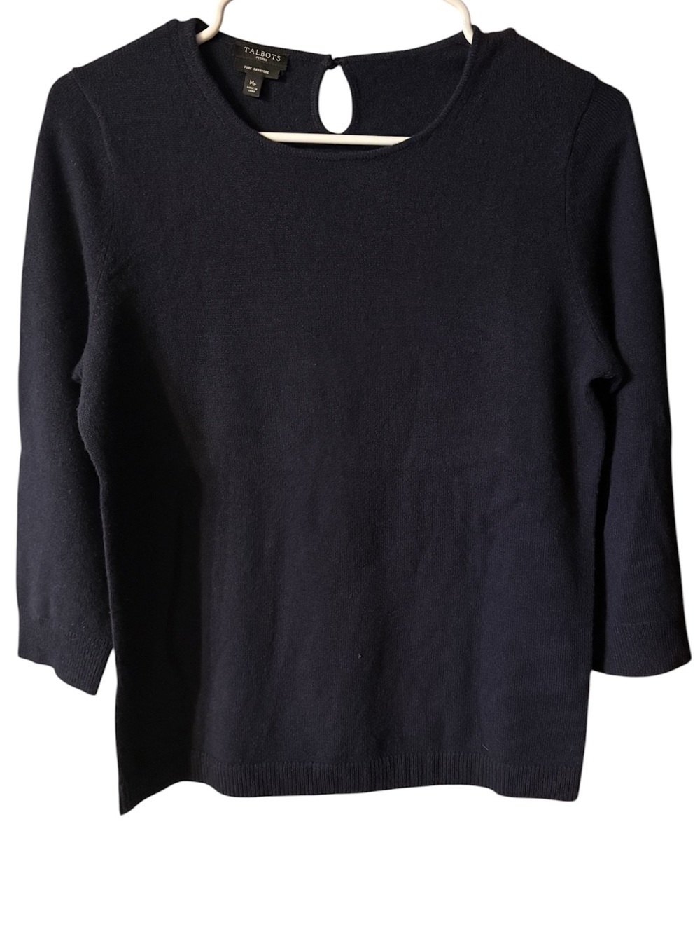 Talbots Petites Pure Cashmere Sweater in Navy